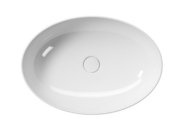 PURA 60X42 - Countertop oval washbasin by GSI ceramica - view 3